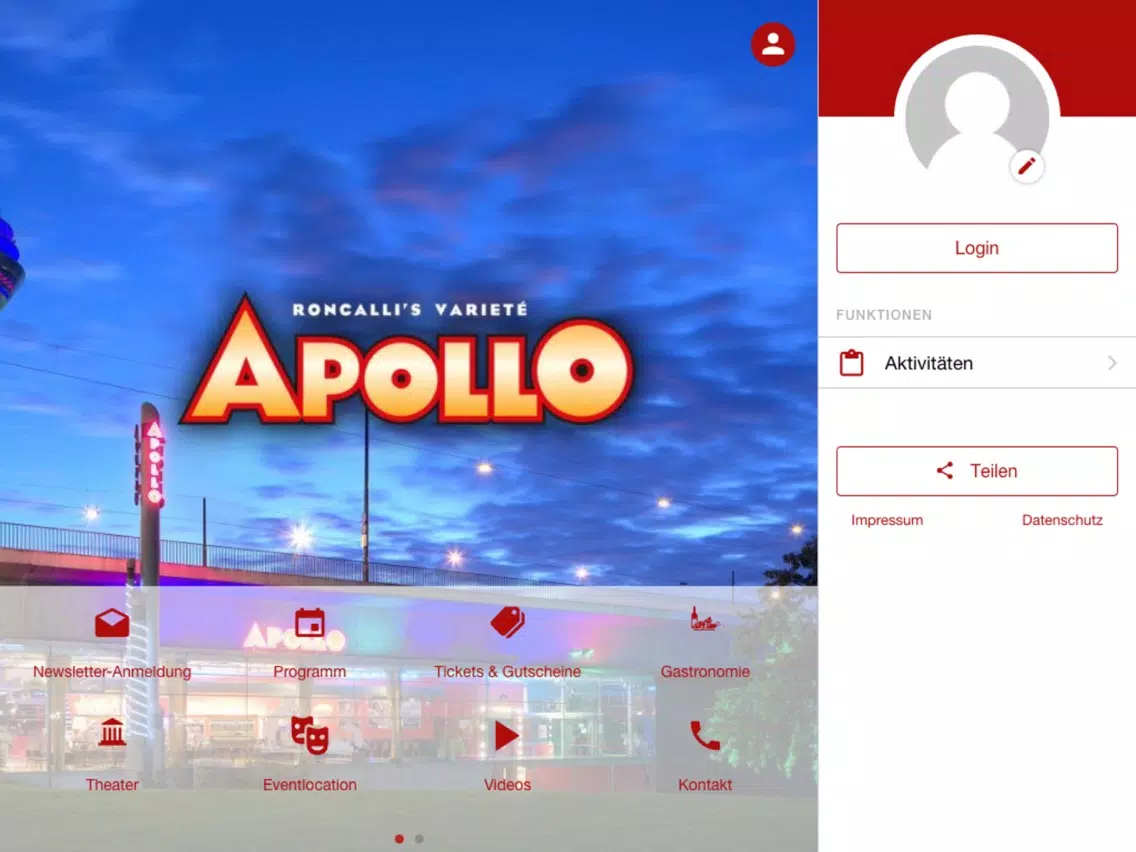 Apollo Varieté iPad  スクリーンショット