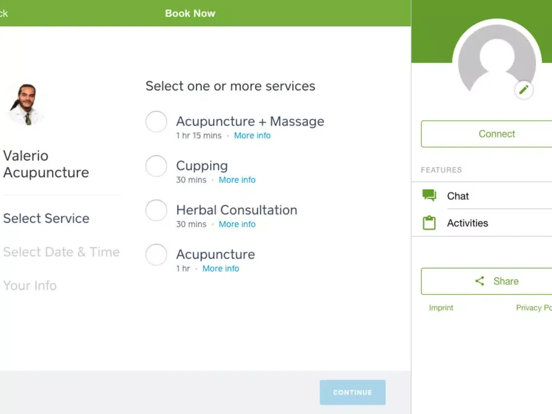 Valerio Acupuncture iPad  স্ক্রিনশট