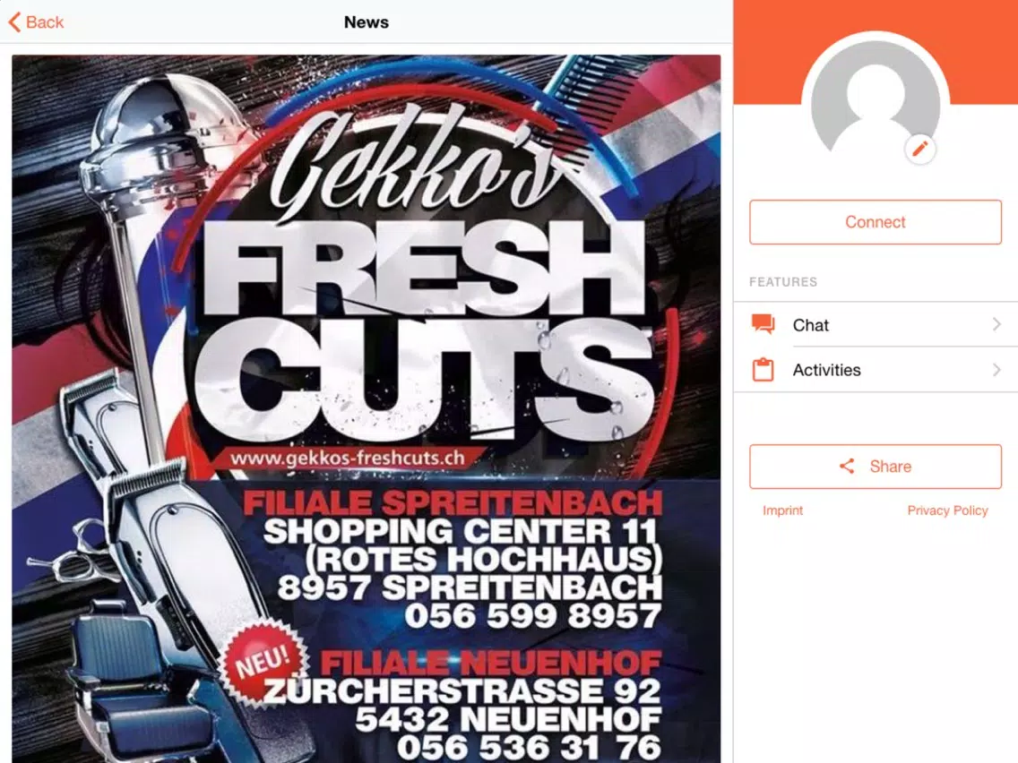 Gekko's Fresh Cuts iPad  Ekran Görüntüleri