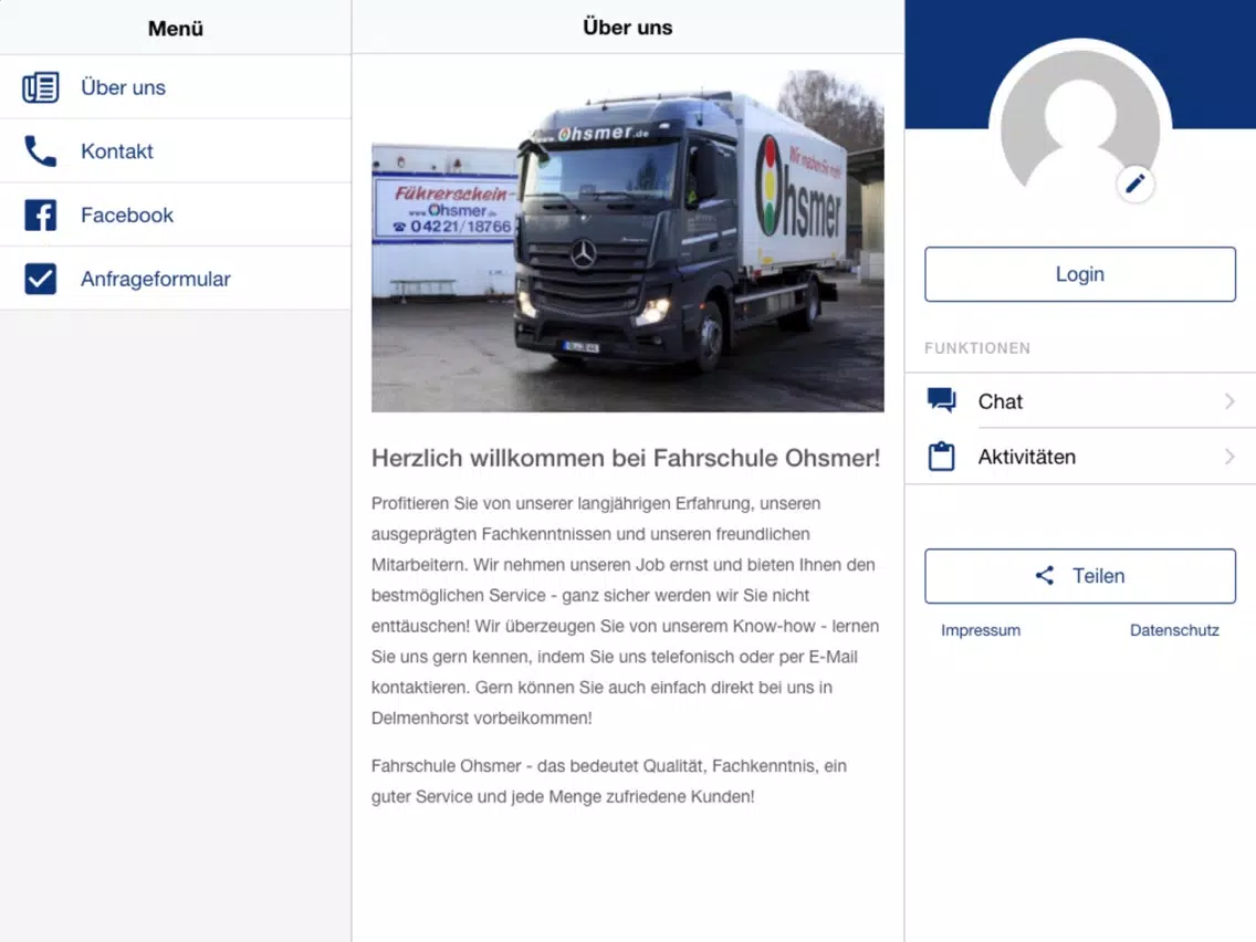 Fahrschule Ohsmer GbR iPad  سکرین شاٹس