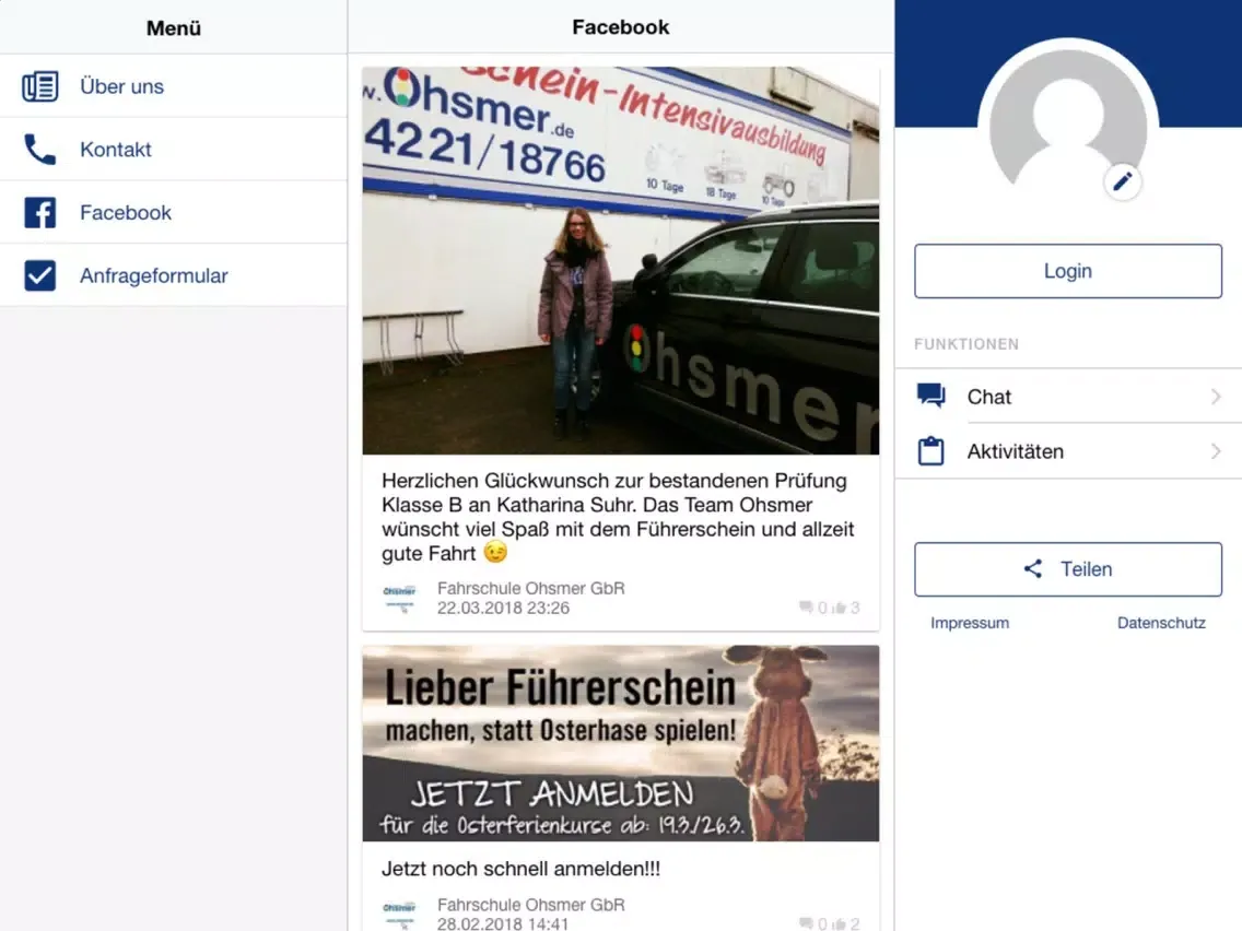 Screenshot di Fahrschule Ohsmer GbR iPad 