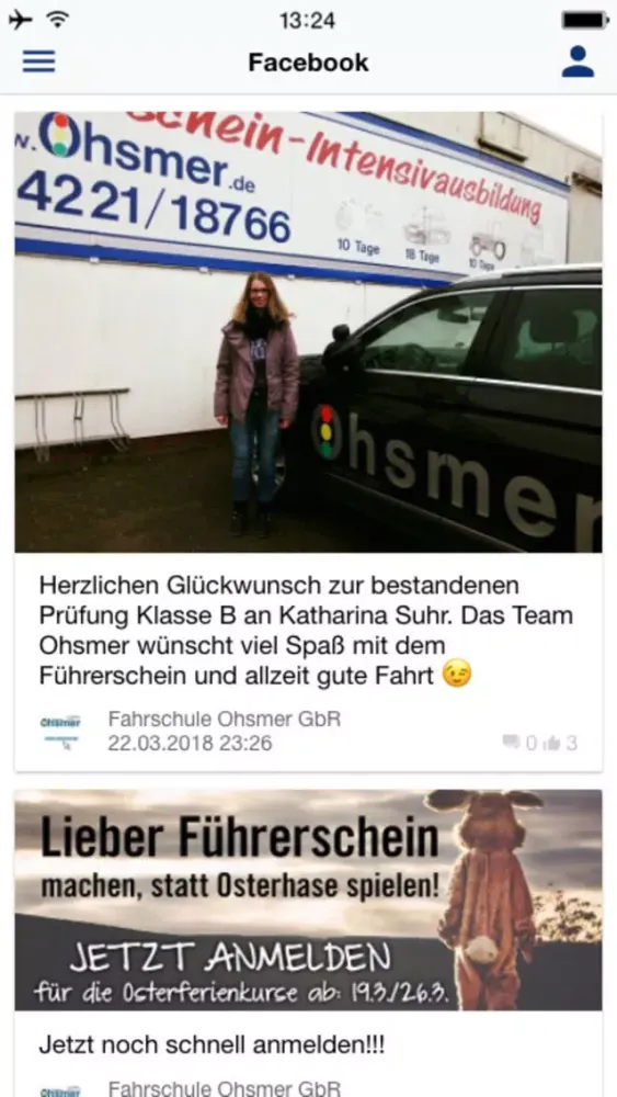 Screenshot di Fahrschule Ohsmer GbR