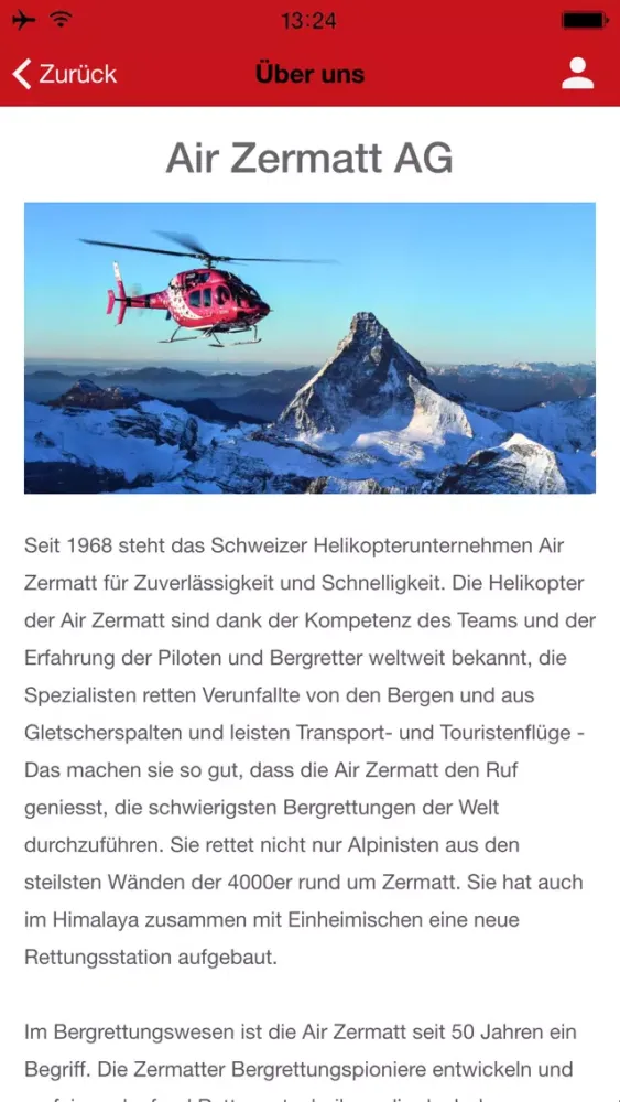 Air Zermatt AG应用截图