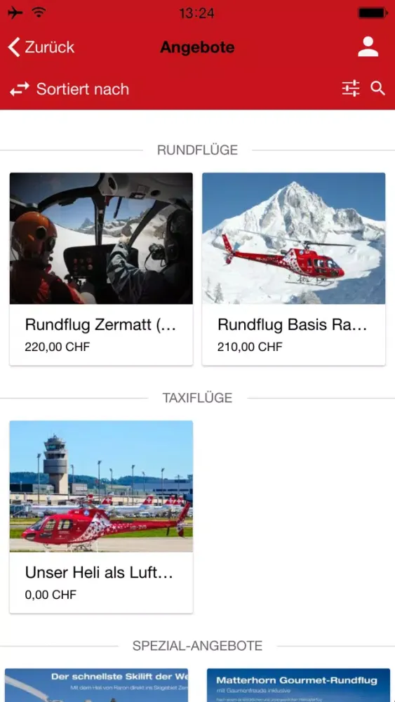 Air Zermatt AG应用截图