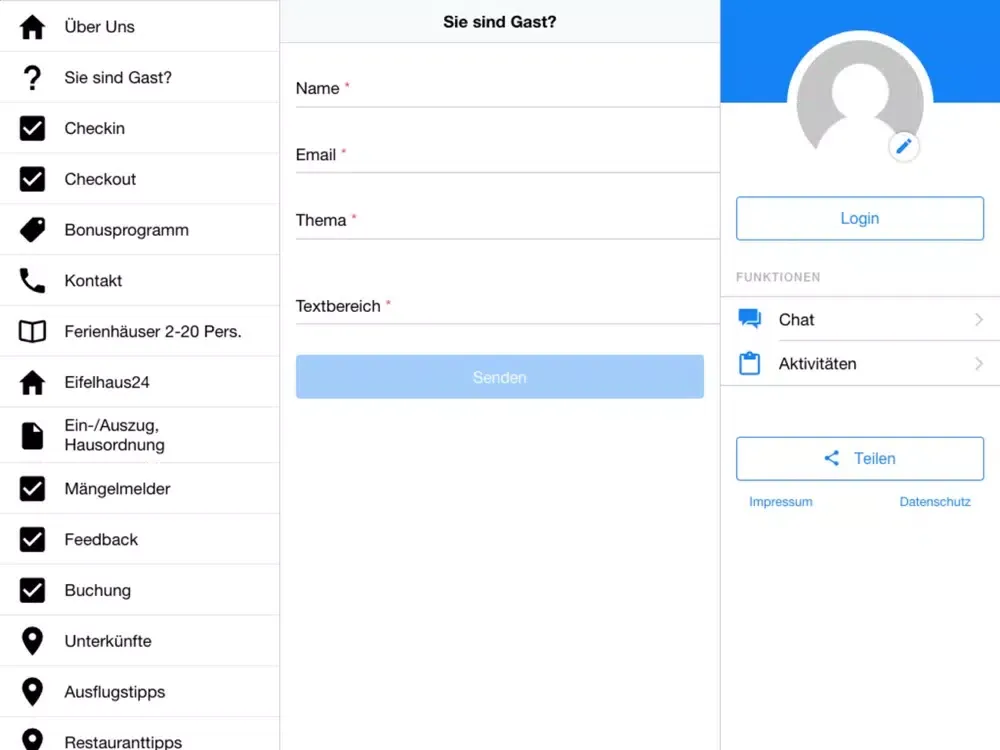 Screenshot di Eifelhaus24 iPad 