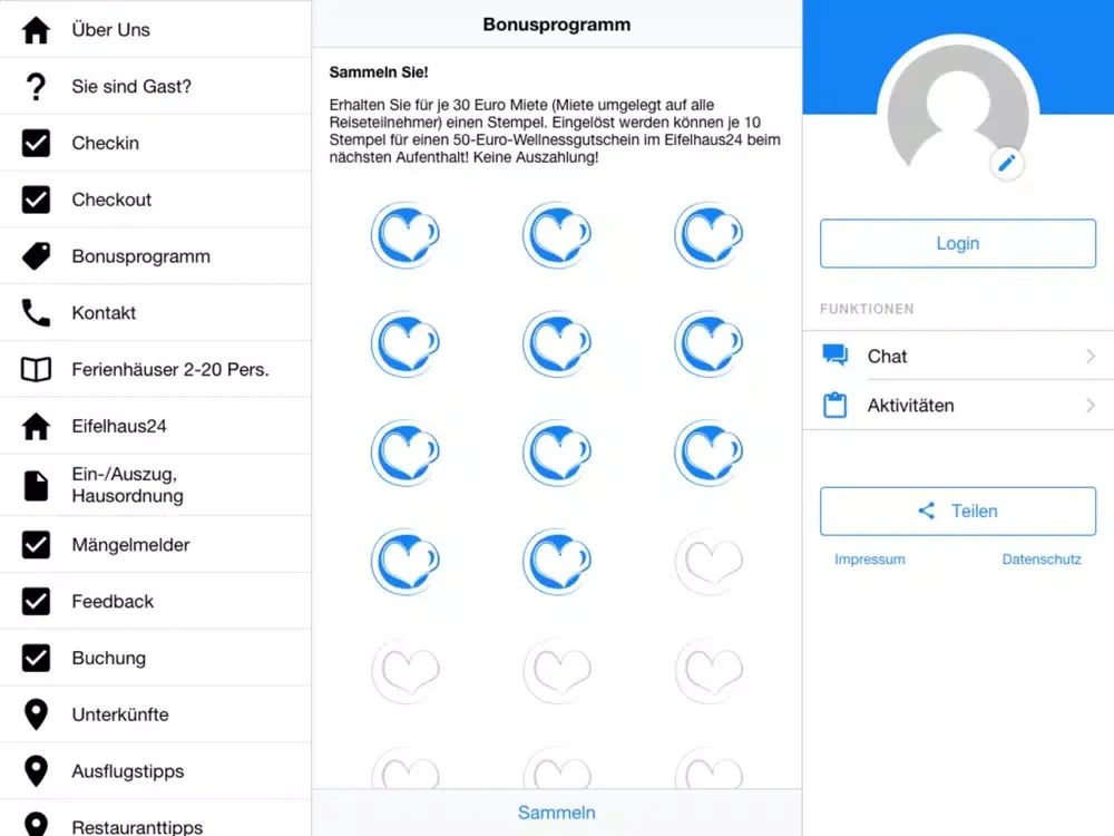 Screenshot di Eifelhaus24 iPad 