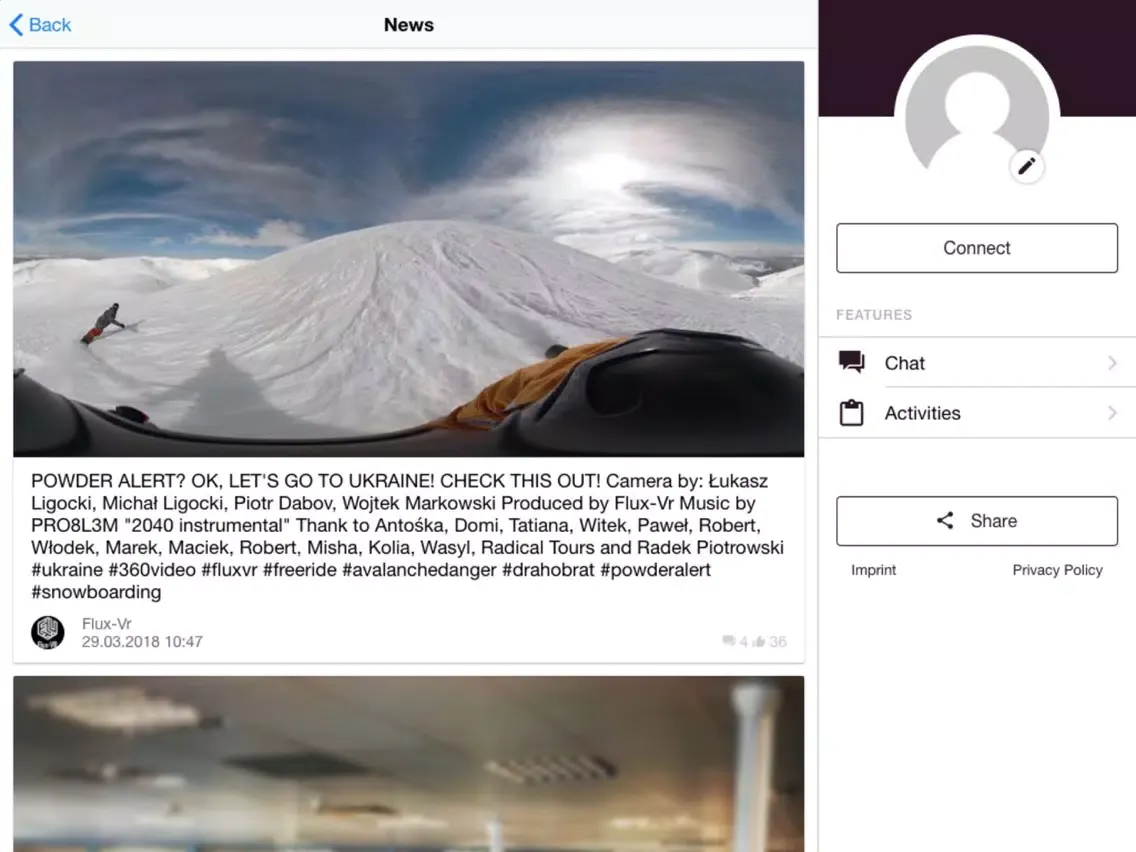 Flux-VR iPad  스크린샷
