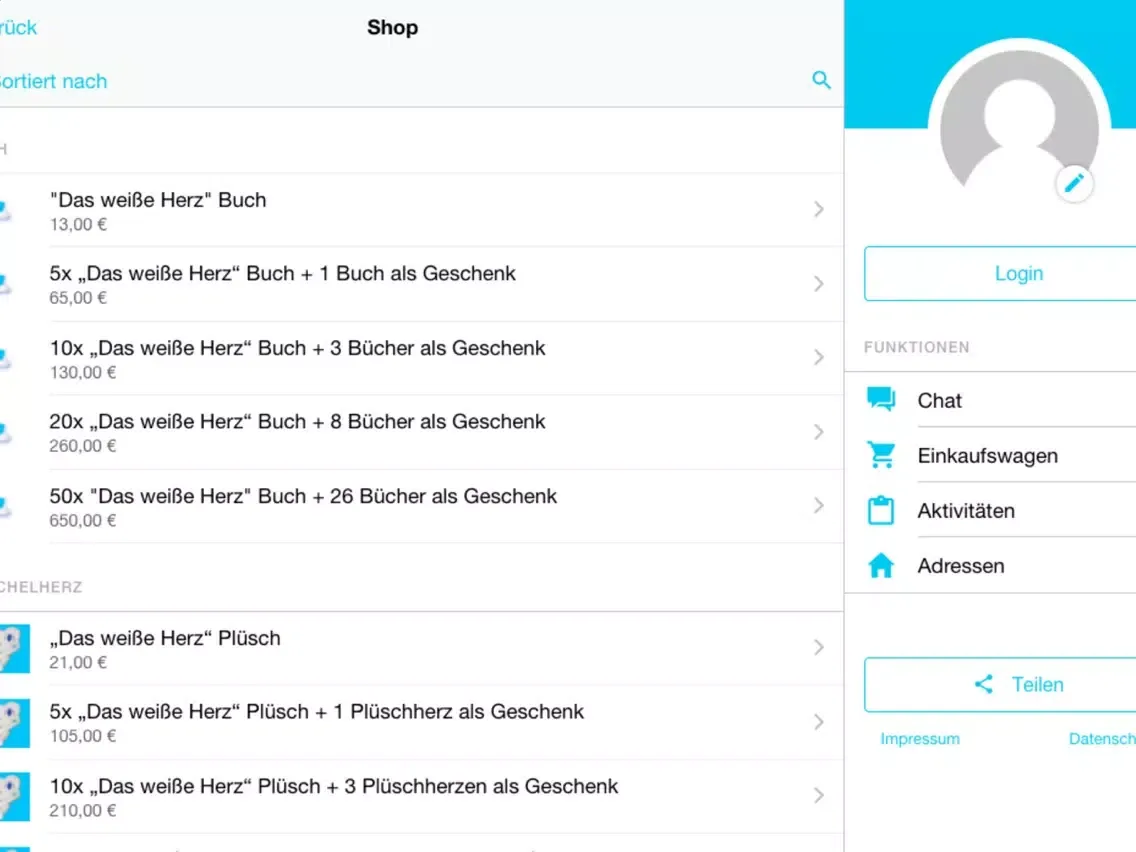 ภาพหน้าจอของ Das weisse Herz iPad 