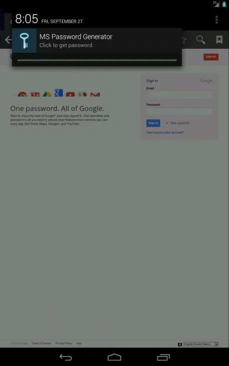 Zrzuty ekranu MS Password Generator