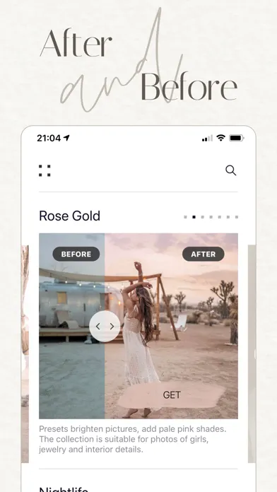Photo Presets & Video Filters स्क्रीनशॉट