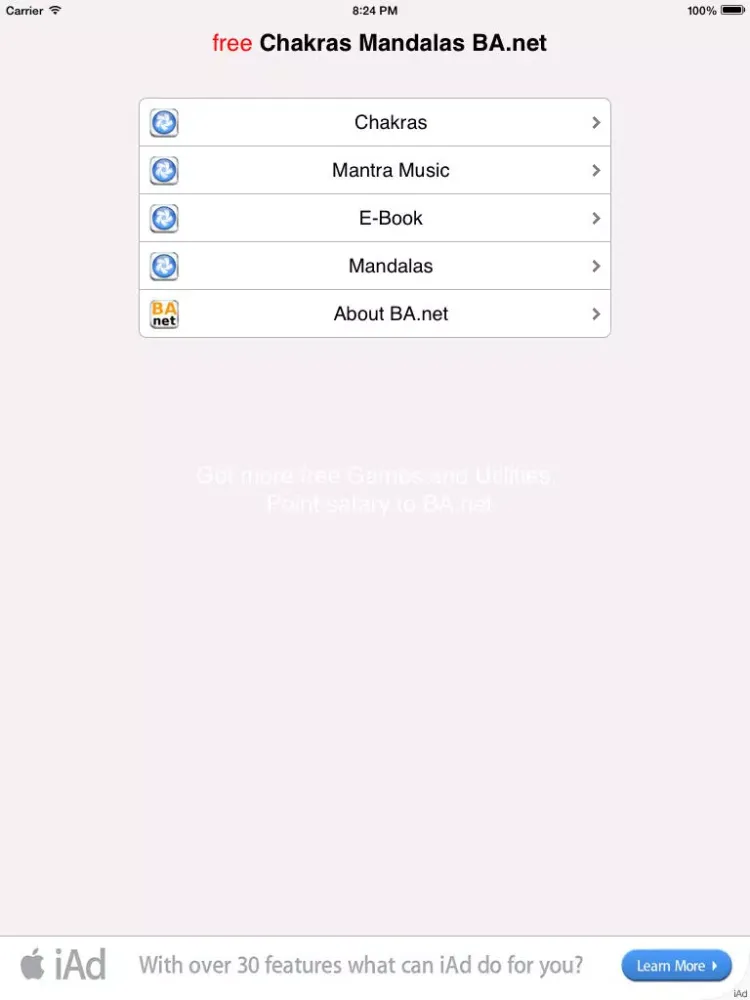 Capturas de pantalla de free Chakras Mandalas BA.net iPad 