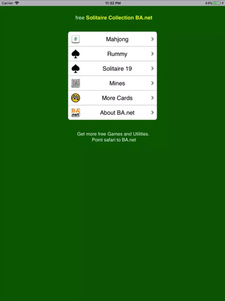 Solitaire Collection - BA.net iPad  سکرین شاٹس