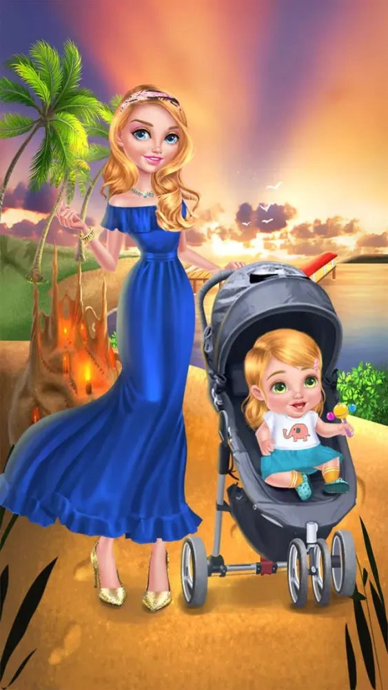 Babysitter & Baby's Beach Day: Paradise Island Screenshots