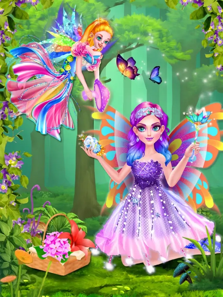 Ảnh chụp màn hình của Fairy Magic Makeover - Dress Up Salon and Spa iPad 