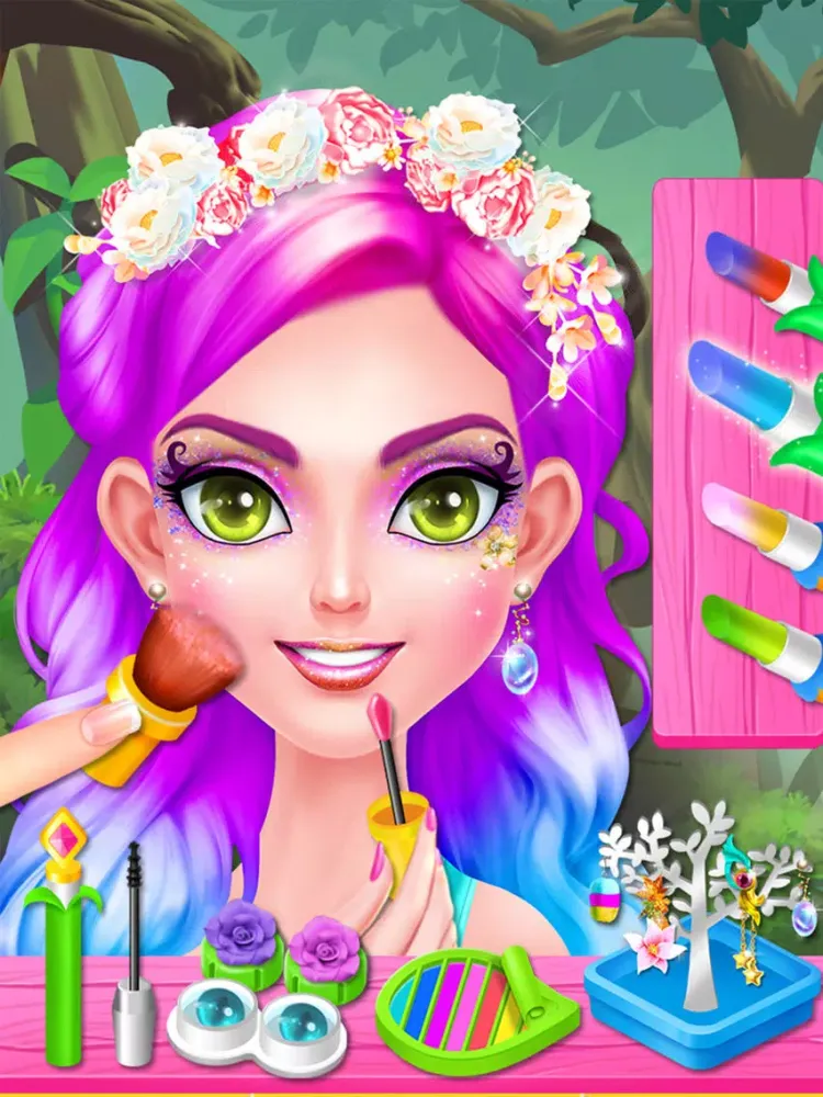 Ảnh chụp màn hình của Fairy Magic Makeover - Dress Up Salon and Spa iPad 