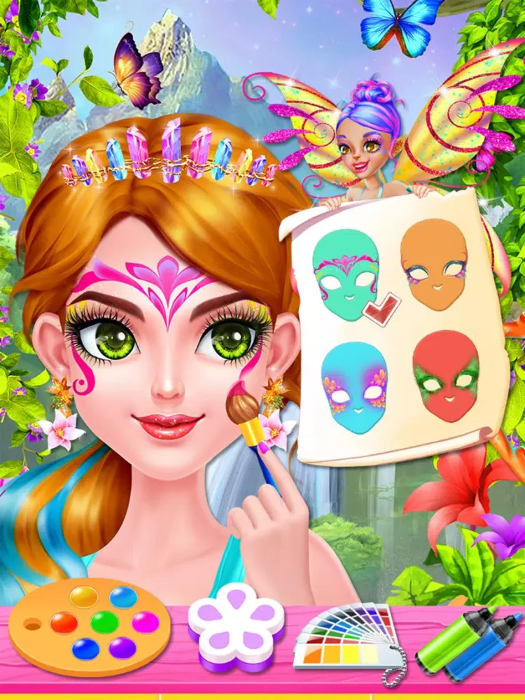Ảnh chụp màn hình của Fairy Magic Makeover - Dress Up Salon and Spa iPad 