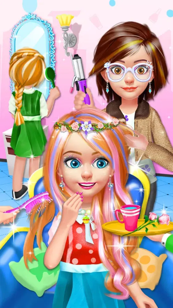Ảnh chụp màn hình của Kids Hair Salon - Hairstyles Maker & Dress up