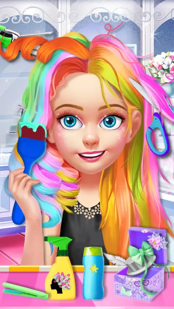Ảnh chụp màn hình của Kids Hair Salon - Hairstyles Maker & Dress up