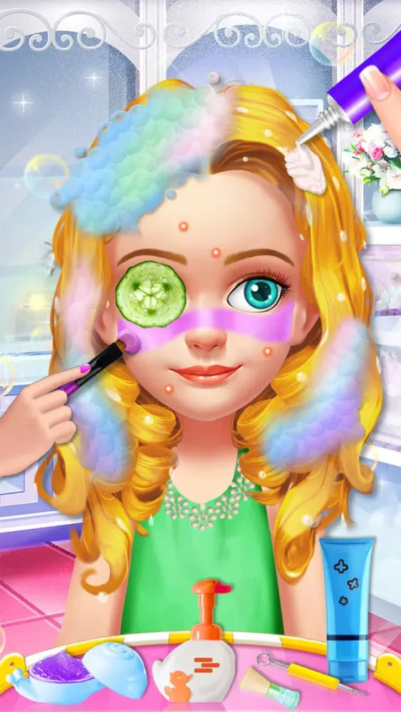 Ảnh chụp màn hình của Kids Hair Salon - Hairstyles Maker & Dress up