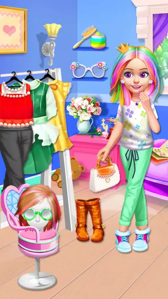 Ảnh chụp màn hình của Kids Hair Salon - Hairstyles Maker & Dress up