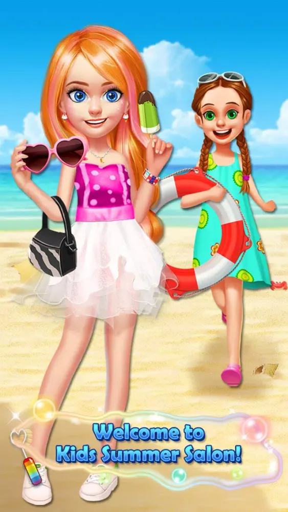 Capturas de tela do Kids Summer Salon - Girls Dress Up & Makeup