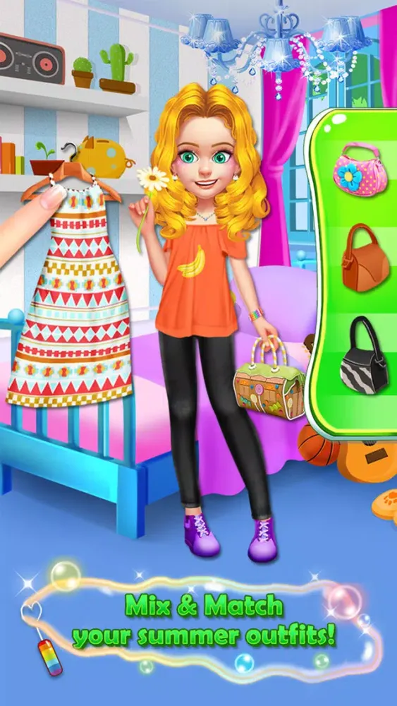 Capturas de tela do Kids Summer Salon - Girls Dress Up & Makeup