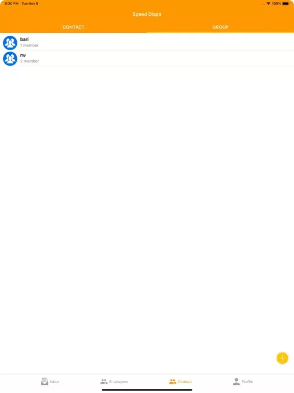 Tangkapan layar SpeedDispo iPad 
