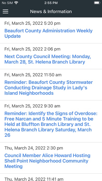 Capturas de pantalla de Beaufort County Connect
