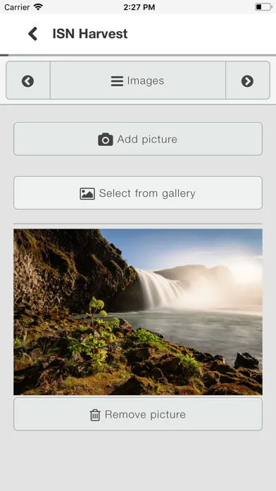 Screenshot di ISN Harvest