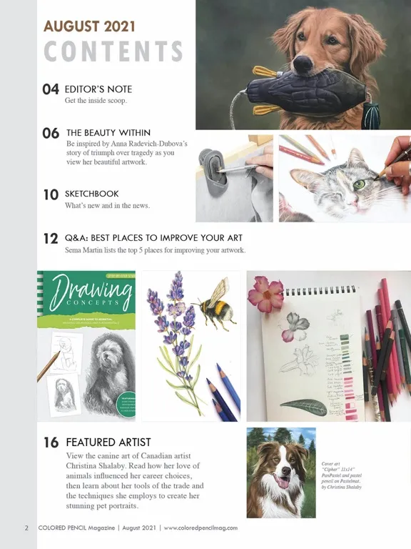 Capturas de tela do COLORED PENCIL Magazine iPad 
