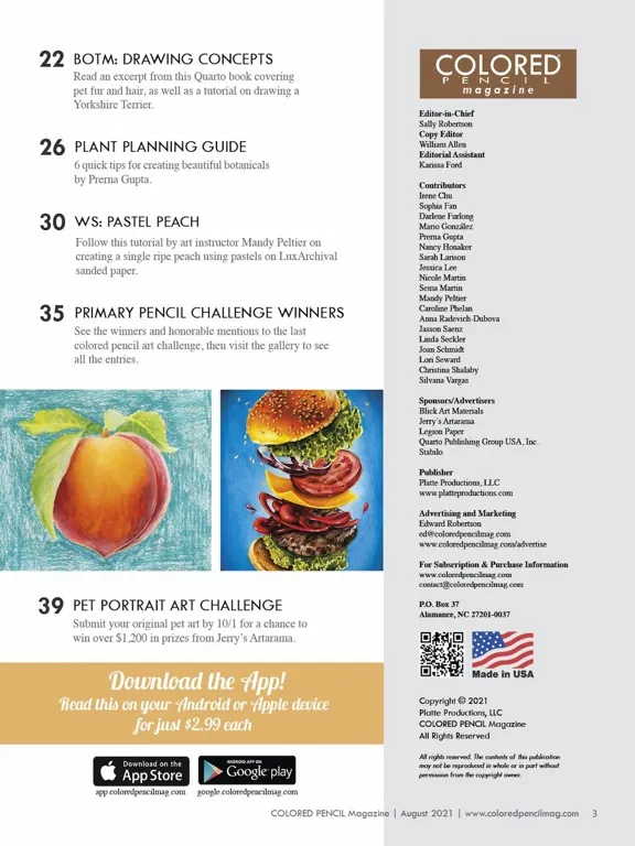 Capturas de tela do COLORED PENCIL Magazine iPad 