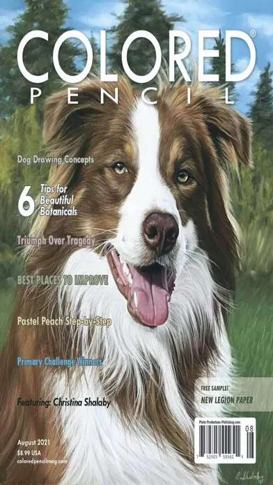 Capturas de tela do COLORED PENCIL Magazine