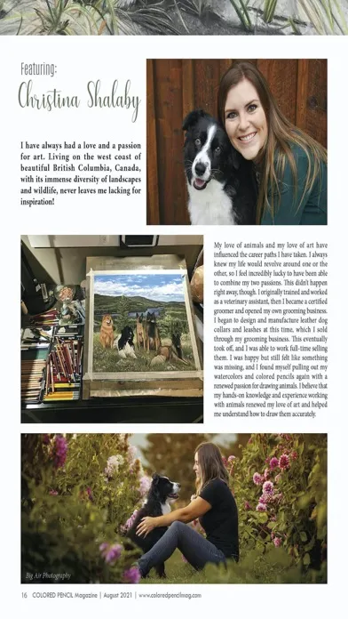 Capturas de tela do COLORED PENCIL Magazine