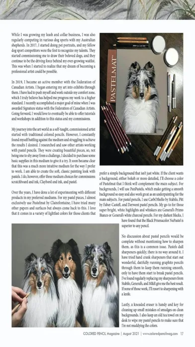 Capturas de tela do COLORED PENCIL Magazine