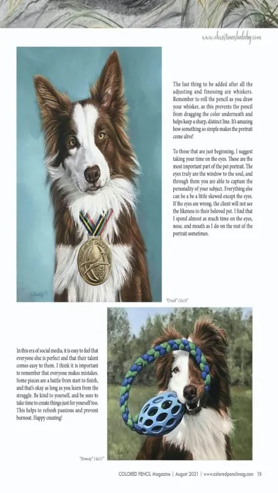 Capturas de tela do COLORED PENCIL Magazine