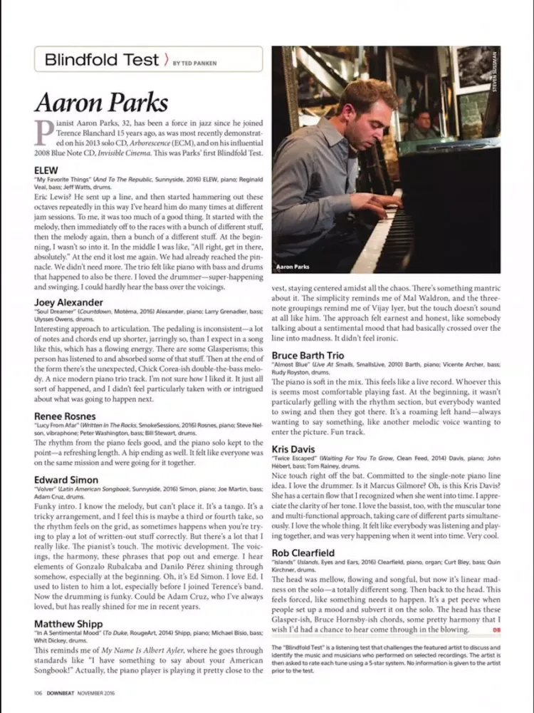 Captures d'écran de DownBeat Magazine iPad 
