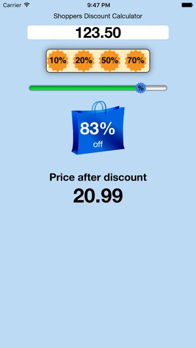 Скриншоты Shoppers Percentage Discount Calculator
