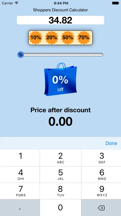 Скриншоты Shoppers Percentage Discount Calculator