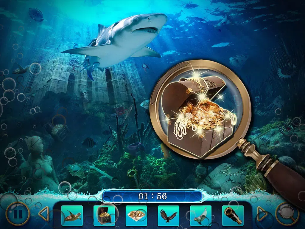 Ảnh chụp màn hình của Hidden Objects: Deep Ocean Mysteries iPad 