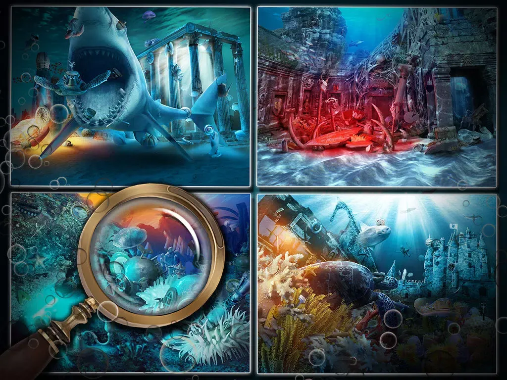 Ảnh chụp màn hình của Hidden Objects: Deep Ocean Mysteries iPad 