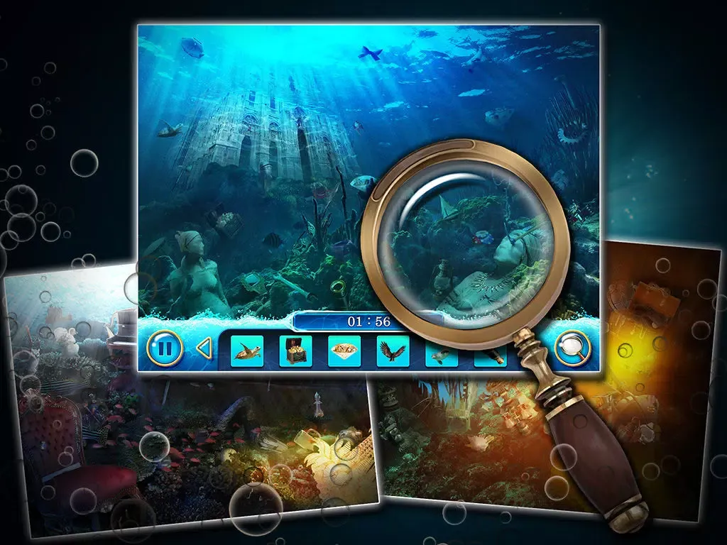 Ảnh chụp màn hình của Hidden Objects: Deep Ocean Mysteries iPad 