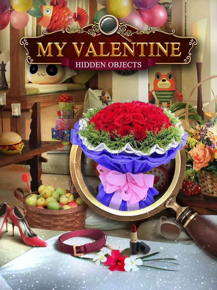 تصاویر Hidden Objects - Sweet Valentine Kiss iPad 