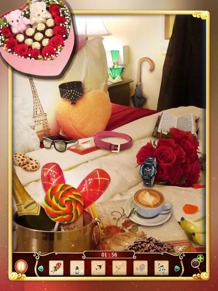 تصاویر Hidden Objects - Sweet Valentine Kiss iPad 