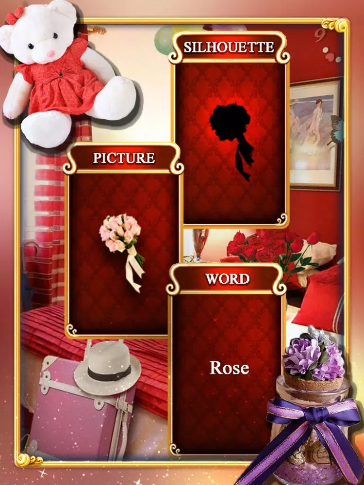 تصاویر Hidden Objects - Sweet Valentine Kiss iPad 
