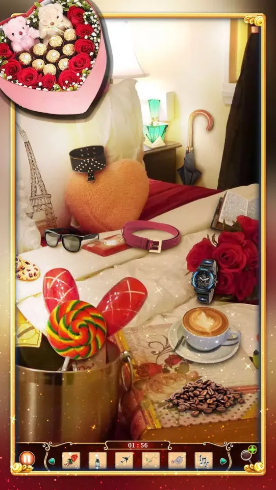 تصاویر Hidden Objects - Sweet Valentine Kiss