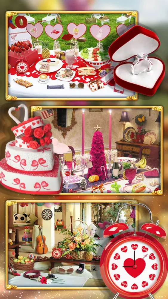 تصاویر Hidden Objects - Sweet Valentine Kiss