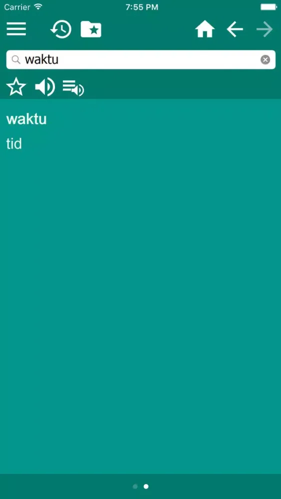 Danish Indonesian dictionary 스크린샷