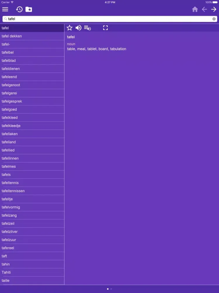 Dutch English dictionary free iPad  Screenshots