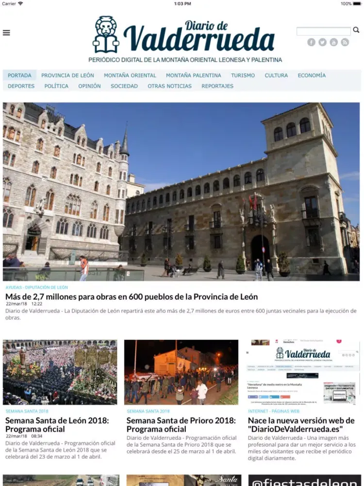 Diario de Valderrueda iPad 应用截图