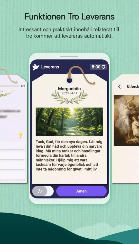 ภาพหน้าจอของ BitBibeln (Låsskärm)